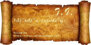 Tőkés István névjegykártya